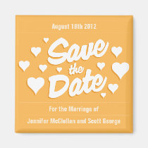 Beeswax Save the Date Hearts Save the Date Magnet magnets