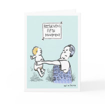 Beethoven Baby PlainFolk Greetings Card