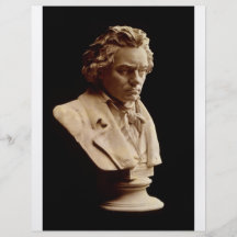 Beethoven bust statue full color flyer