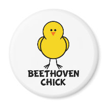 Beethoven Chick Fridge Magnets