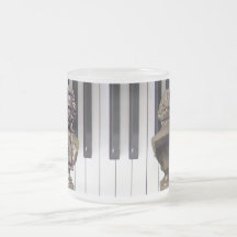Beethoven Front and Back and Keyboard Mug