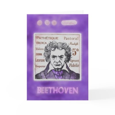 BEETHOVEN greetings card by paulhelm