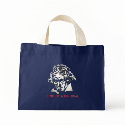 Beethoven - kind of a big deal tote bags by MissMussel