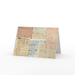 Beethoven Music Manuscripts Greeting Cards