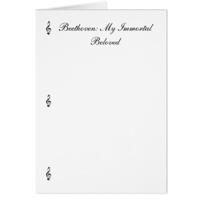 Beethoven: My Immortal Beloved Greeting Cards by AnyaNikolaievna