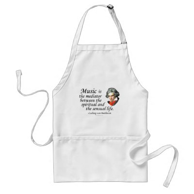 Beethoven on Music Apron by geargems
