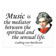 Beethoven on Music Postcard