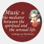 Beethoven on Music Stickers