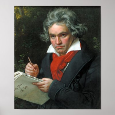 Beethoven Print by Dividenda