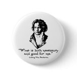 Beethoven - Wine Pinback Button