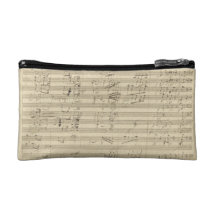 Beethoven's 9th Symphony, Music Manuscript Makeup Bags