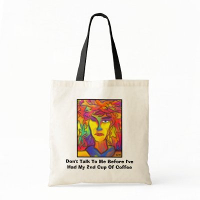 Before Coffee Canvas Bag by Victoreeah