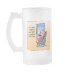 Before Coffee Funny Humour Maw Glass Stein Mug
