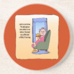 Before Coffee Funny Humourous Maw Coaster