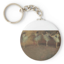 Before the Ballet (detail) by Edgar Degas Keychains