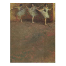 Before the Ballet (detail) by Edgar Degas Postcards