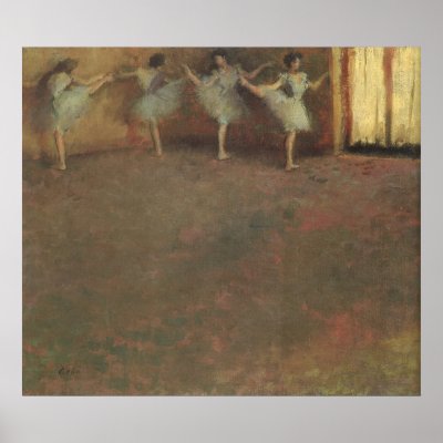 Before the Ballet (detail) by Edgar Degas Posters by MasterpieceCafe