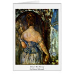 Before The Mirror By Manet Edouard Card