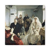 Before the Wedding, 1880s Fridge Magnet