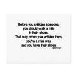 Before You Criticise quote