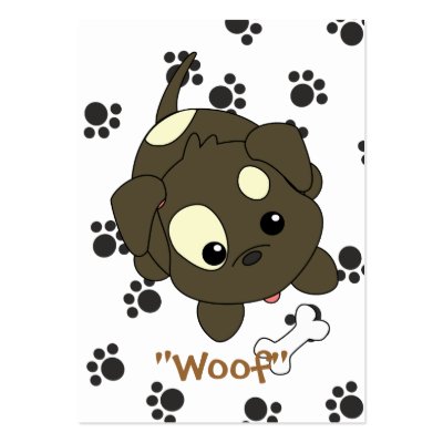 Begging Puppy Business Card Templates by candystore