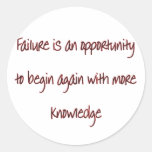 Begin Again Round Stickers