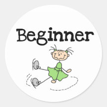 Beginner Ice Skater Sticker