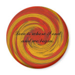 Beginning Love Quote Magnet_Romantic Gifts