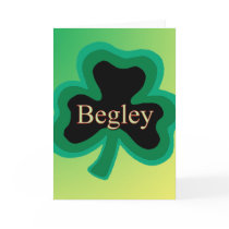 Begley Irish Greeting Card