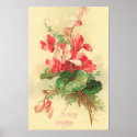Begonia Birthday Greetings posters