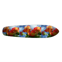 Begonia Flowers on a Skateboard
