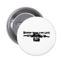 Behind Bars For Life – Motocross Pinback Button