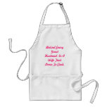 Behind Every Great Husband, Is A Wife That Love... aprons