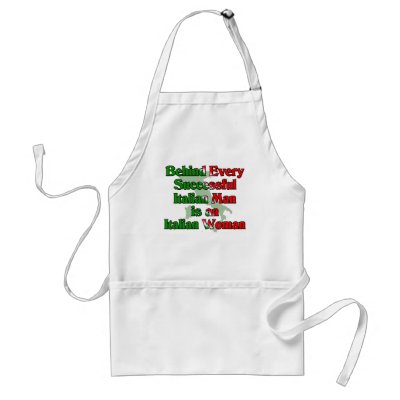 Behind Every Italian Man Apron by claybuster