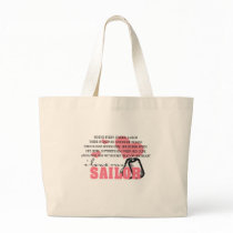 Behind every Sailor Canvas Bags