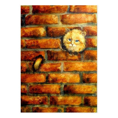 Behind The Brick Wall ACEO Art Trading Cards Business Card Templates by jaisjewels
