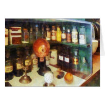 Behind the Counter at the Drugstore Cards