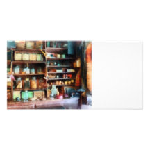 Behind the Counter at the General Store Personalised Photo Card