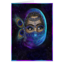 Behind The Veil  Greeting Card