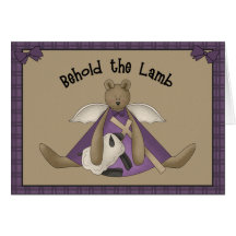 Behold the Lamb - Christian Easter Greeting Card