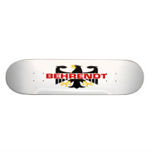 Behrendt Surname Custom Skateboard