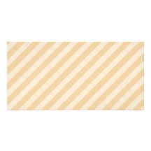Beige and Tan Stripe Pattern. Customized Photo Card