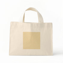 Beige and White Polka Dot Pattern. Spotty. Tote Bag