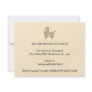 Beige Baby Pram. On spotty background. Personalized Invitation