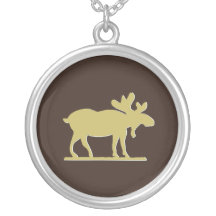 Beige Moose  -BrownBkg Jewelry