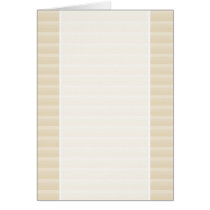 Beige Tan Colour Stripe Pattern. Greeting Cards