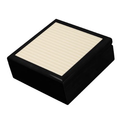 Beige Tan Colour Stripe Pattern. Trinket Boxes by Graphics_By_Metarla