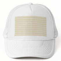 Beige Tan Colour Stripe Pattern. Trucker Hats