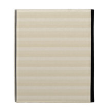 Beige Tan Colour Stripe Pattern. iPad Folio Cover