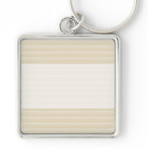 Beige Tan Colour Stripe Pattern. Keychain
